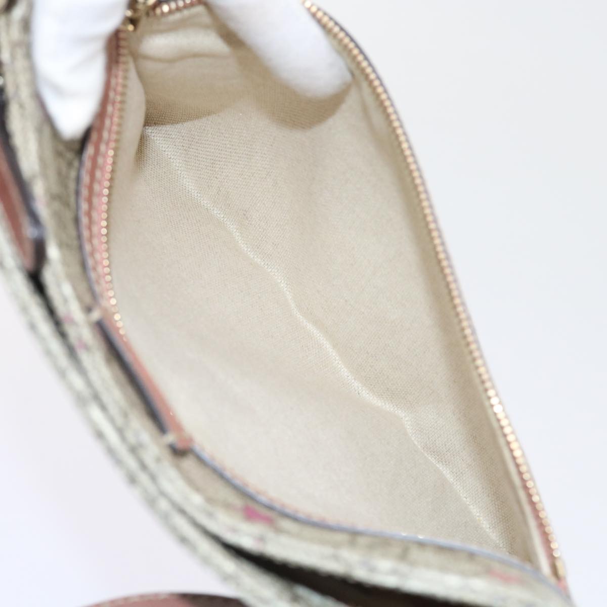 GUCCI GG Supreme Shoulder Bag PVC Leather Beige 295257 ep2196