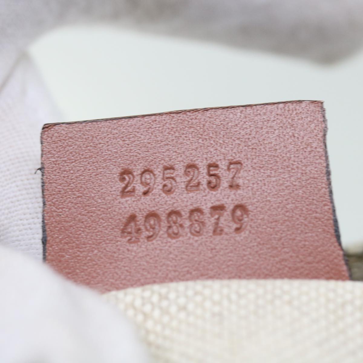 GUCCI GG Supreme Shoulder Bag PVC Leather Beige 295257 ep2196