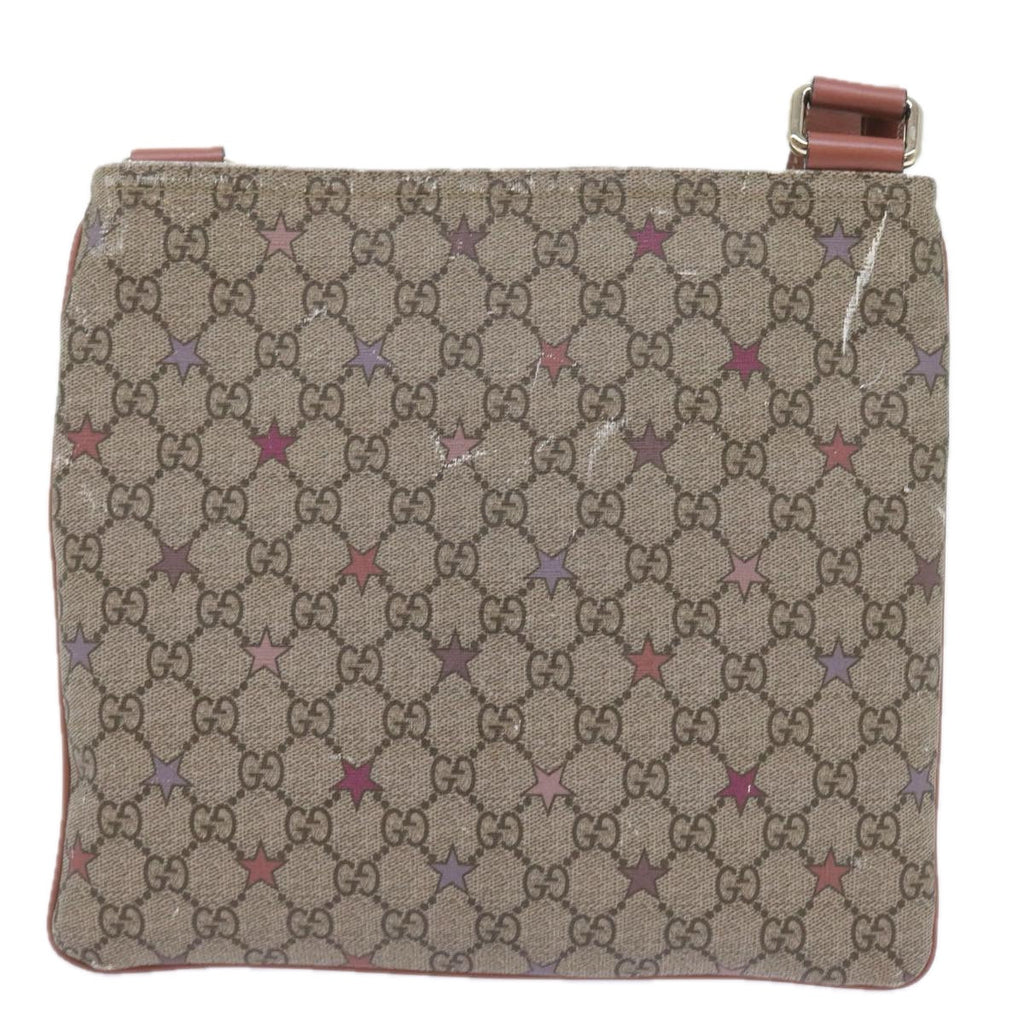 GUCCI GG Supreme Shoulder Bag PVC Leather Beige 295257 ep2196