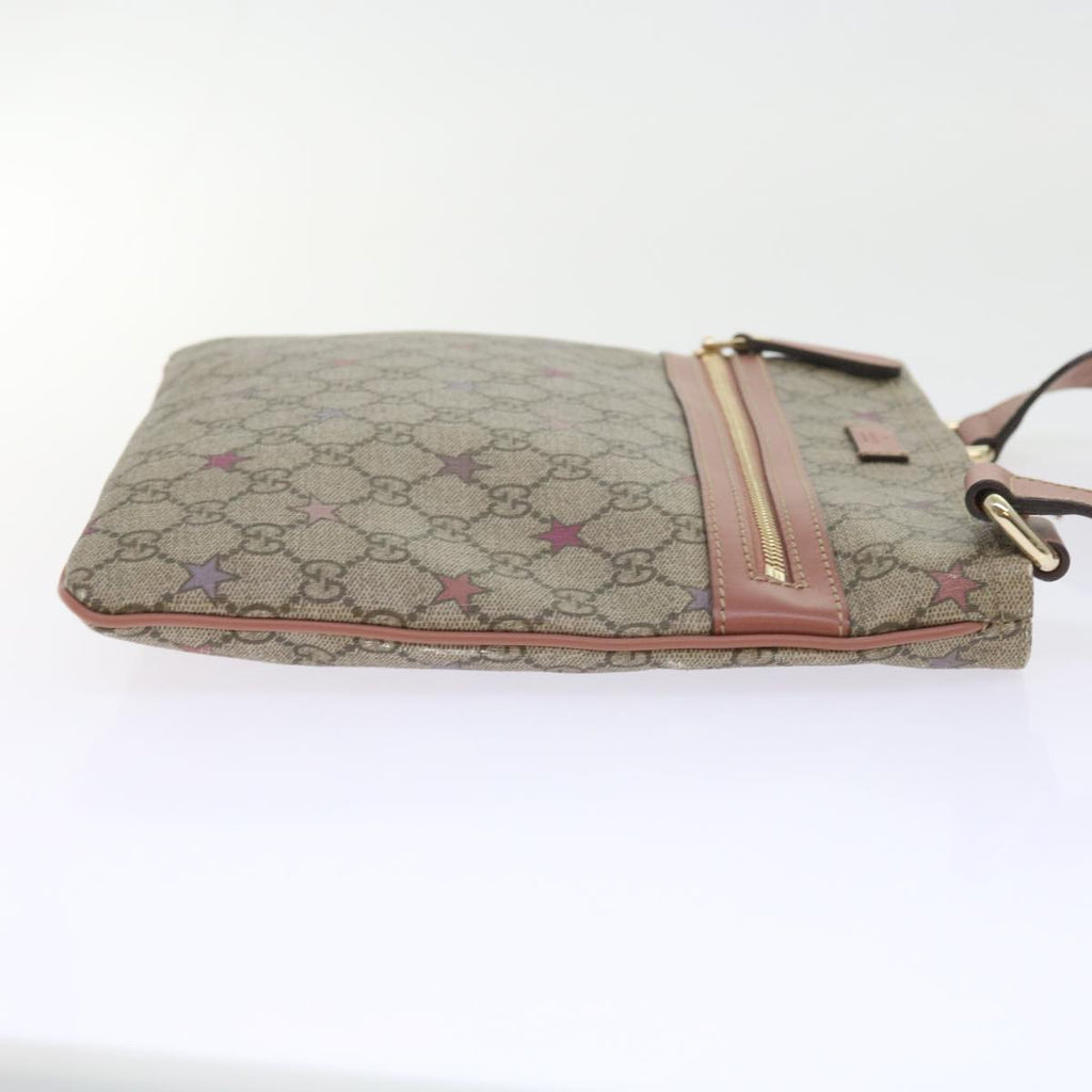 GUCCI GG Supreme Shoulder Bag PVC Leather Beige 295257 ep2196
