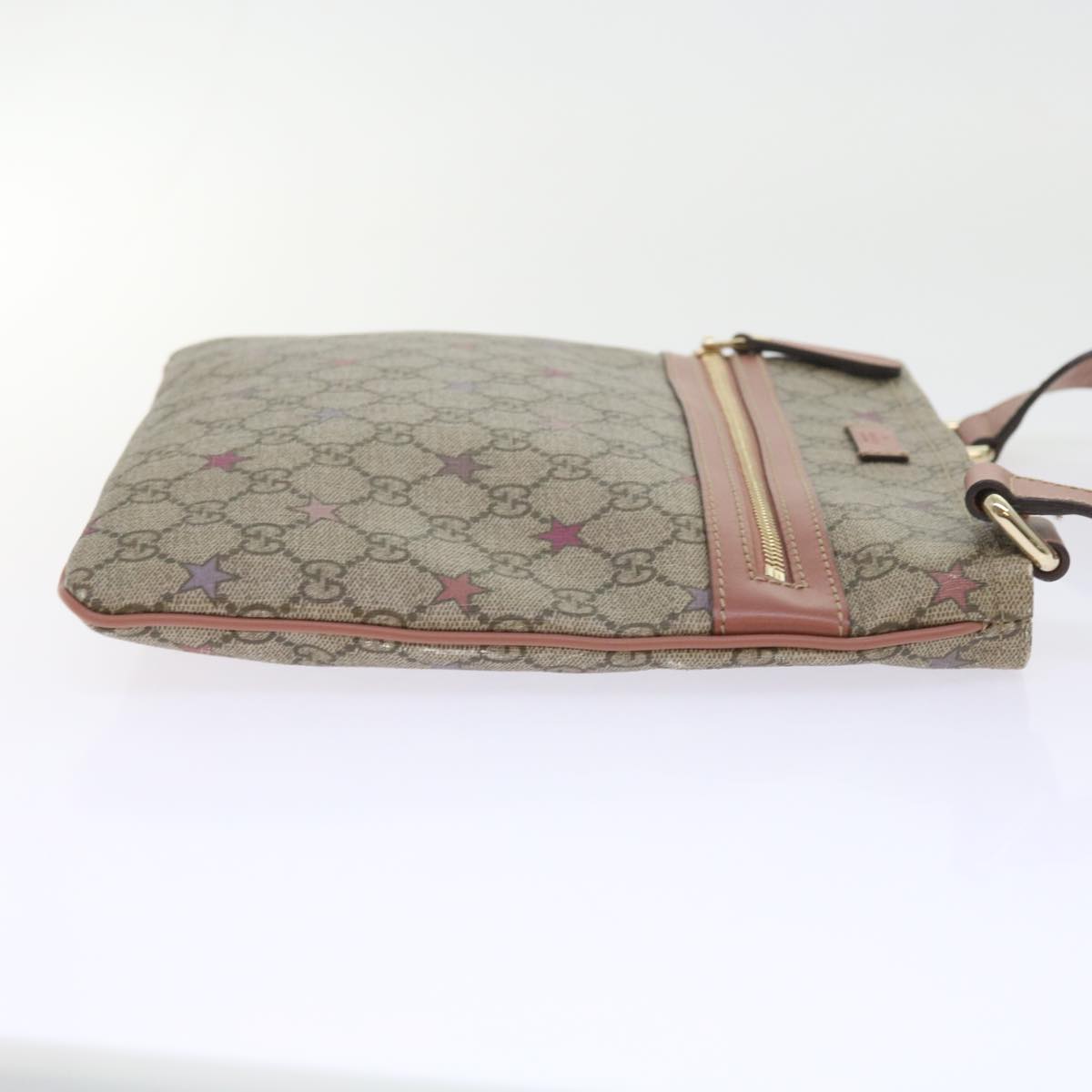 GUCCI GG Supreme Shoulder Bag PVC Leather Beige 295257 ep2196