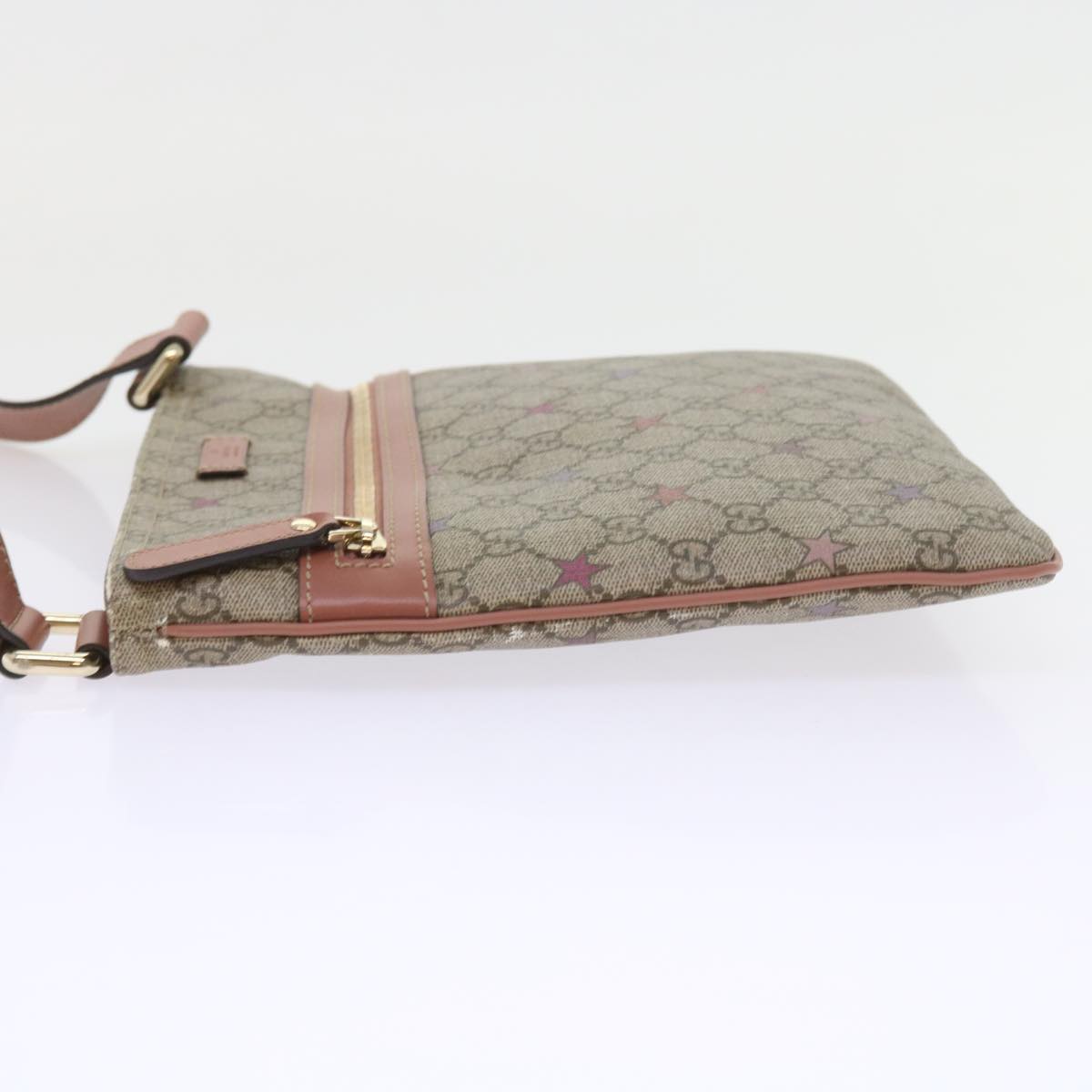 GUCCI GG Supreme Shoulder Bag PVC Leather Beige 295257 ep2196