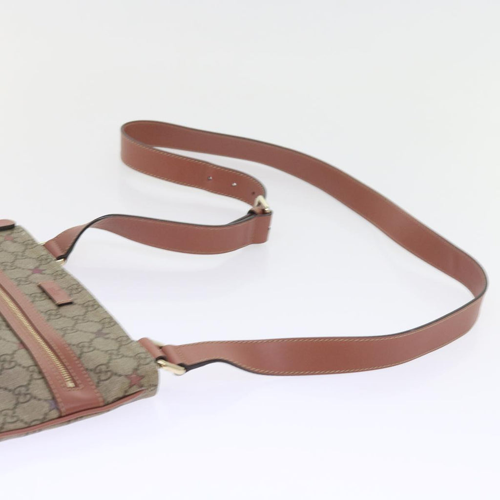 GUCCI GG Supreme Shoulder Bag PVC Leather Beige 295257 ep2196