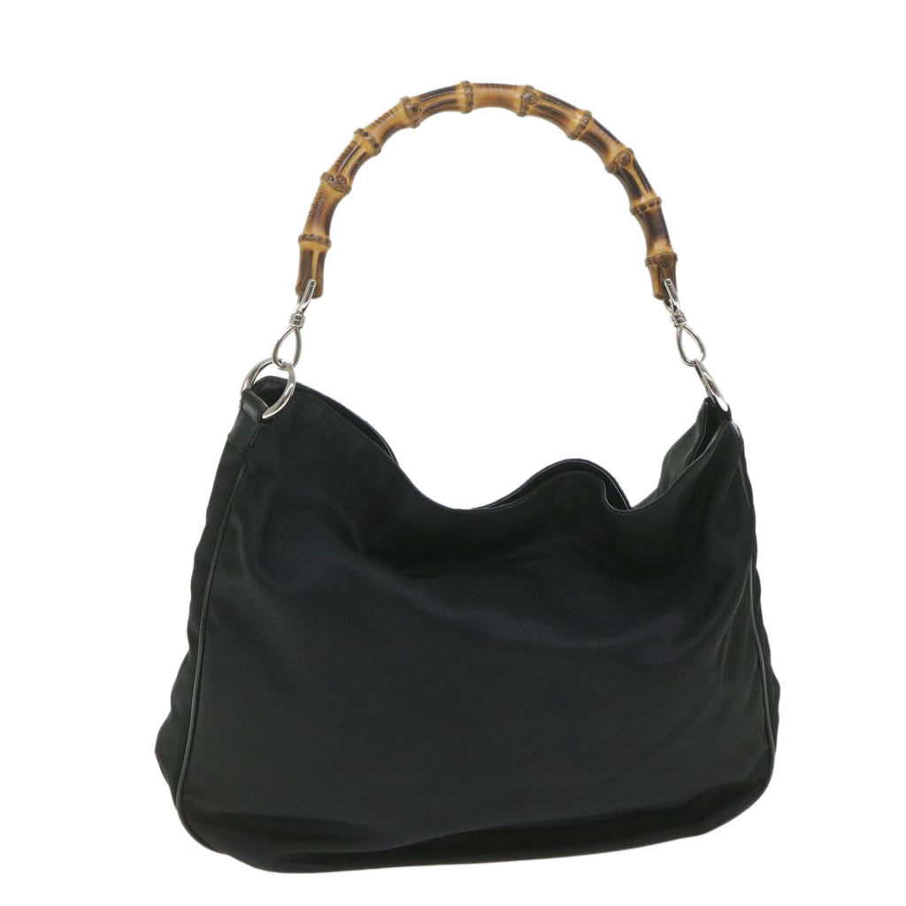 GUCCI Bamboo Hand Bag Canvas Black 001 2404 1577 0 ep2198