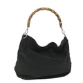 GUCCI Bamboo Hand Bag Canvas Black 001 2404 1577 0 ep2198