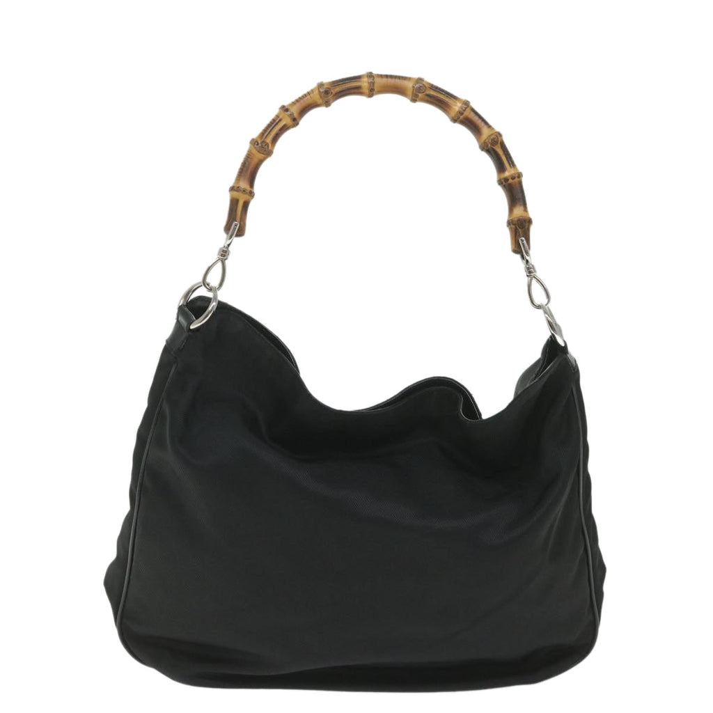 GUCCI Bamboo Hand Bag Canvas Black 001 2404 1577 0 ep2198