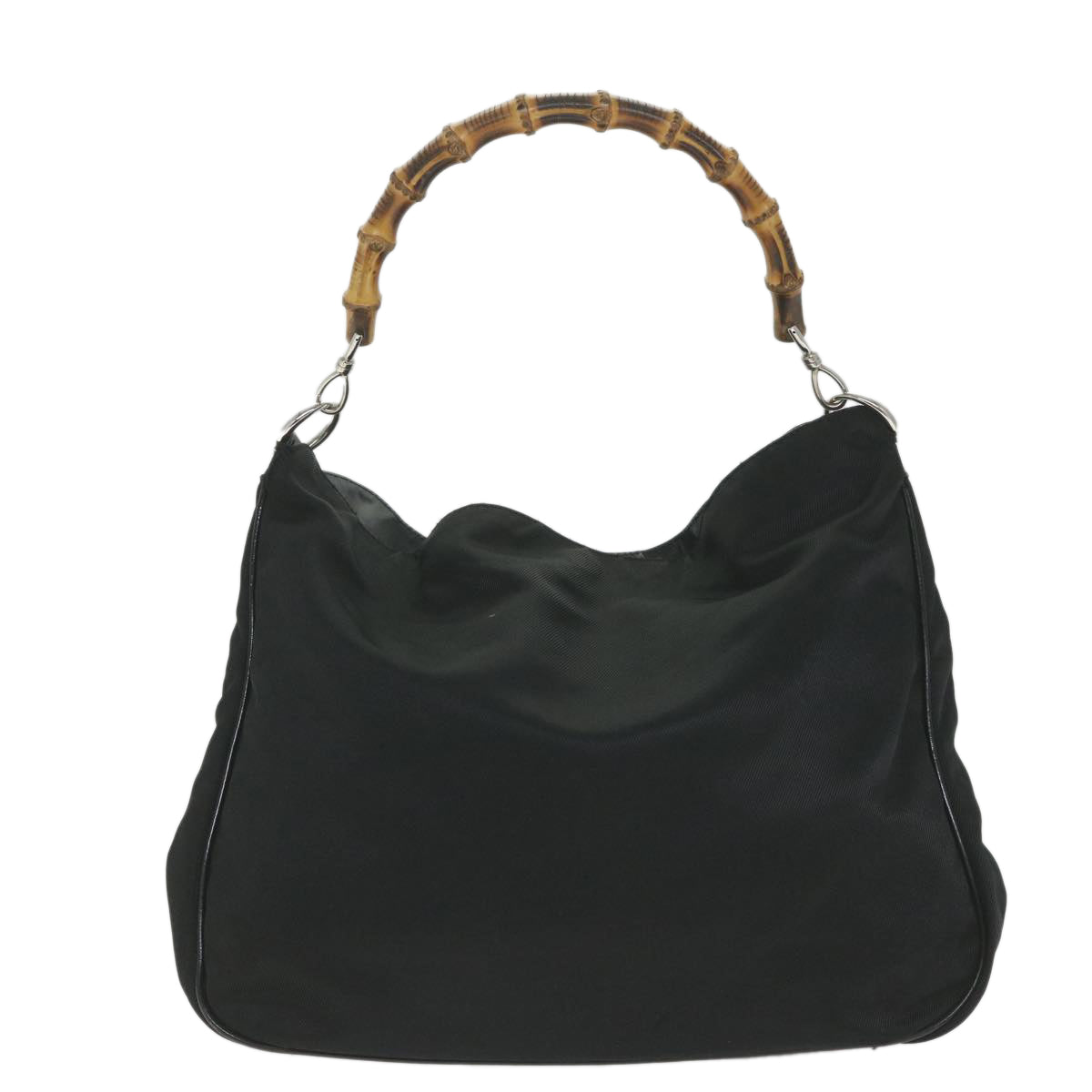 GUCCI Bamboo Hand Bag Canvas Black 001 2404 1577 0 ep2198