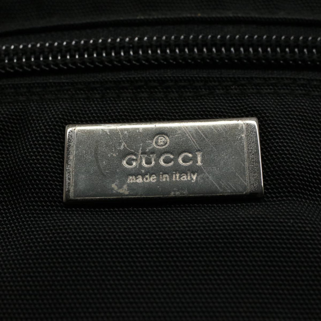 GUCCI Vanity Cosmetic Pouch Nylon Canvas Black 039 0951 ep2207