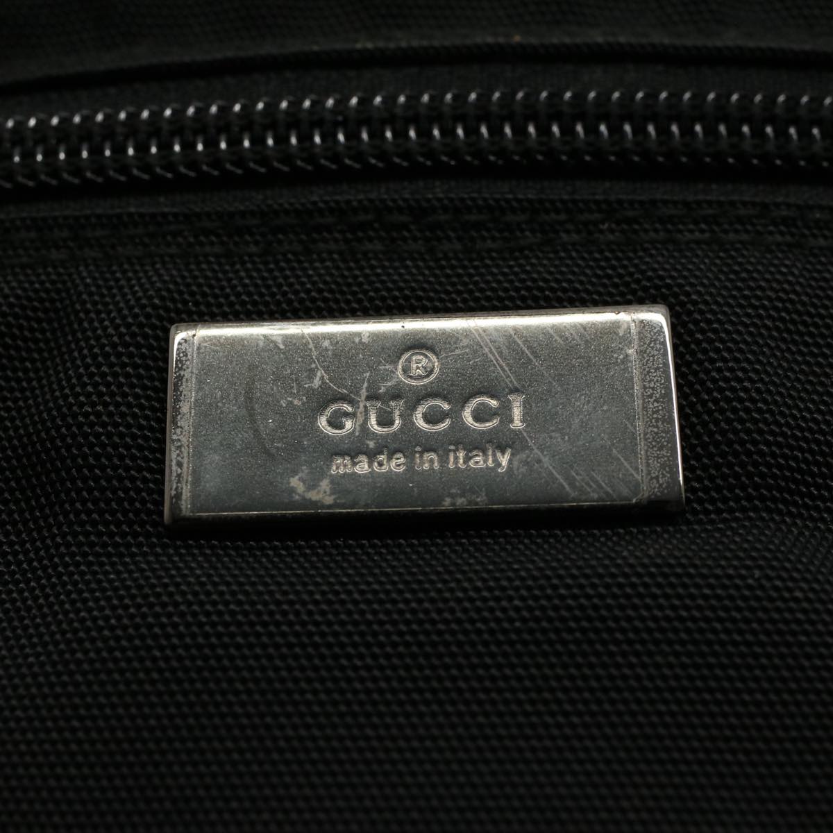 GUCCI Vanity Cosmetic Pouch Nylon Canvas Black 039 0951 ep2207