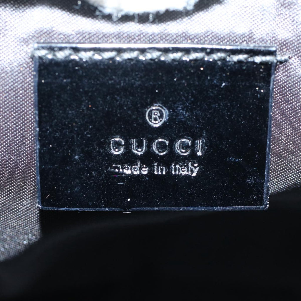 GUCCI Vanity Cosmetic Pouch Nylon Canvas Black 039 0951 ep2207