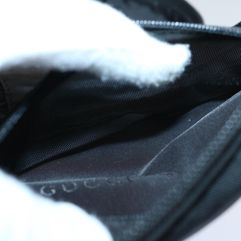 GUCCI Vanity Cosmetic Pouch Nylon Canvas Black 039 0951 ep2207