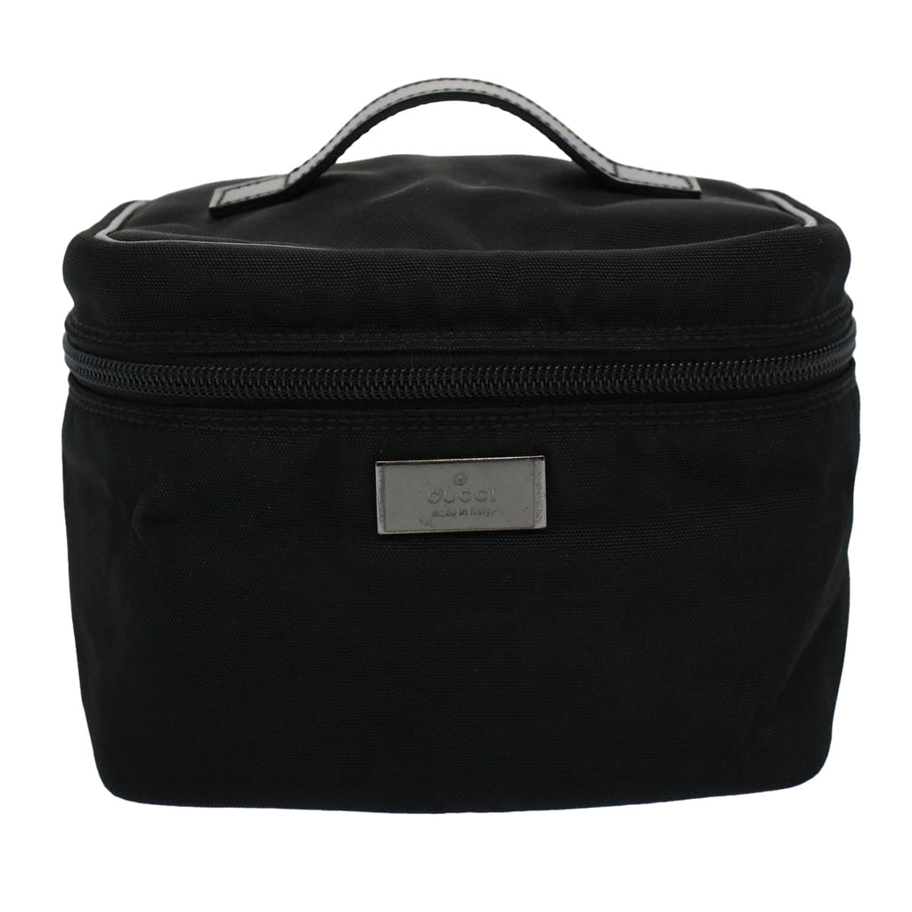 GUCCI Vanity Cosmetic Pouch Nylon Canvas Black 039 0951 ep2207