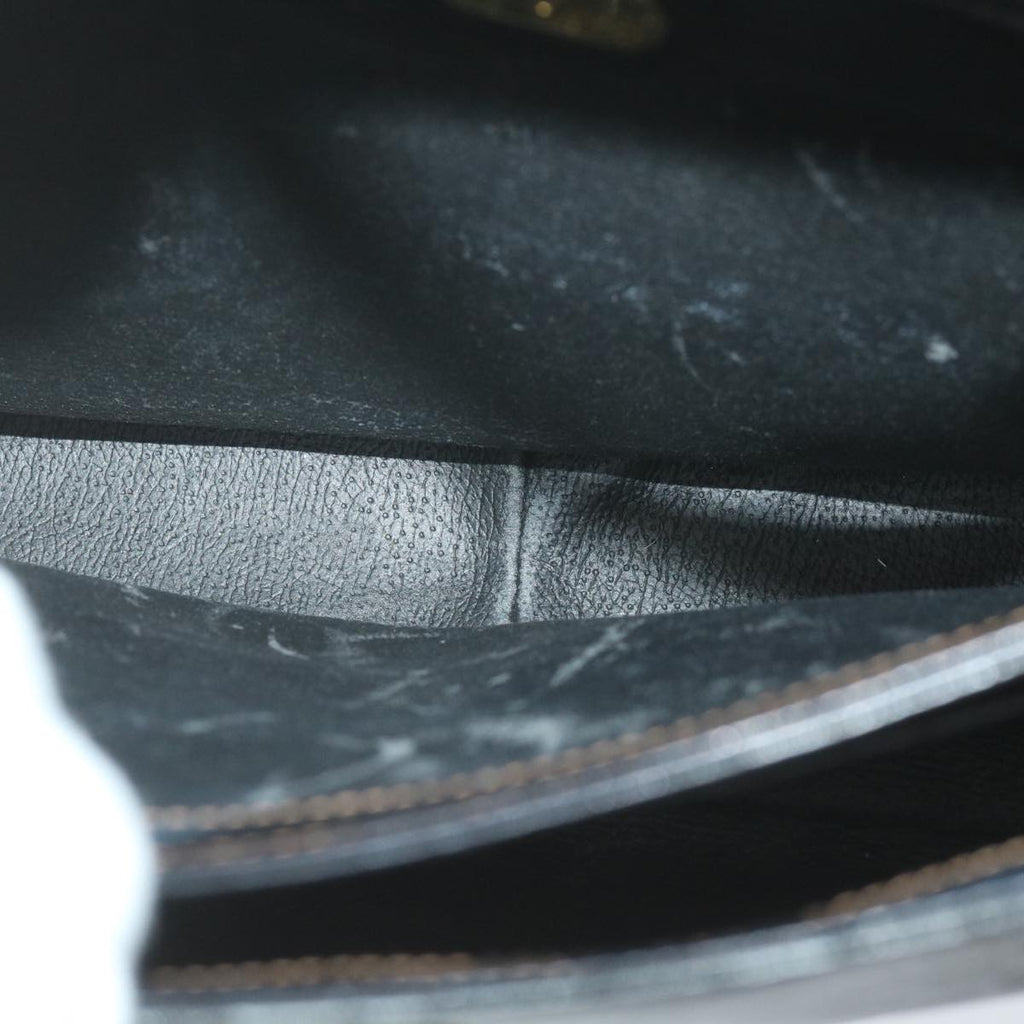 GUCCI Micro GG Supreme Hand Bag PVC Leather Black 000 46 4857 ep2214