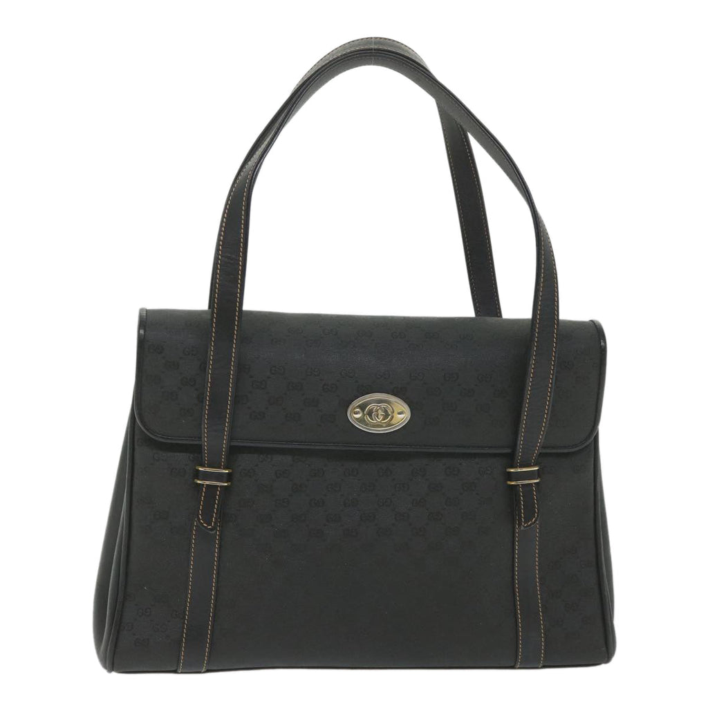 GUCCI Micro GG Supreme Hand Bag PVC Leather Black 000 46 4857 ep2214