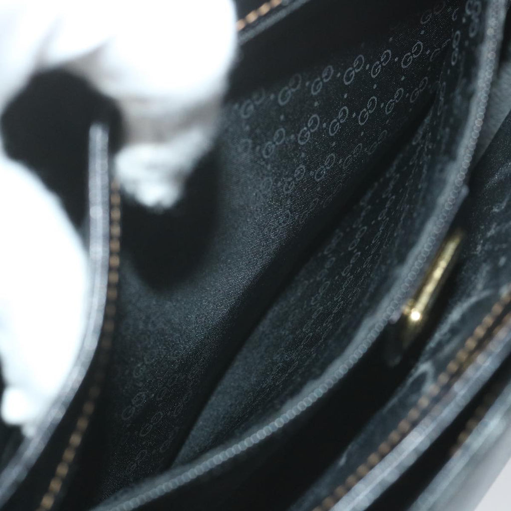 GUCCI Micro GG Supreme Hand Bag PVC Leather Black 000 46 4857 ep2214