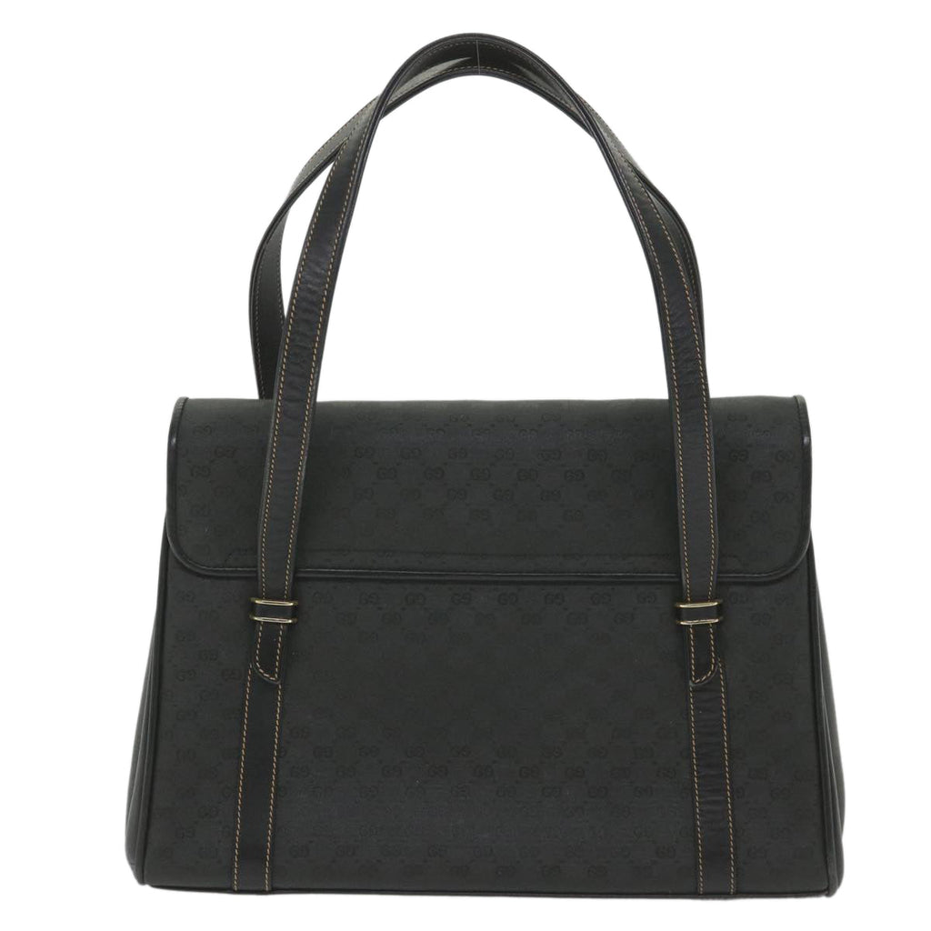 GUCCI Micro GG Supreme Hand Bag PVC Leather Black 000 46 4857 ep2214