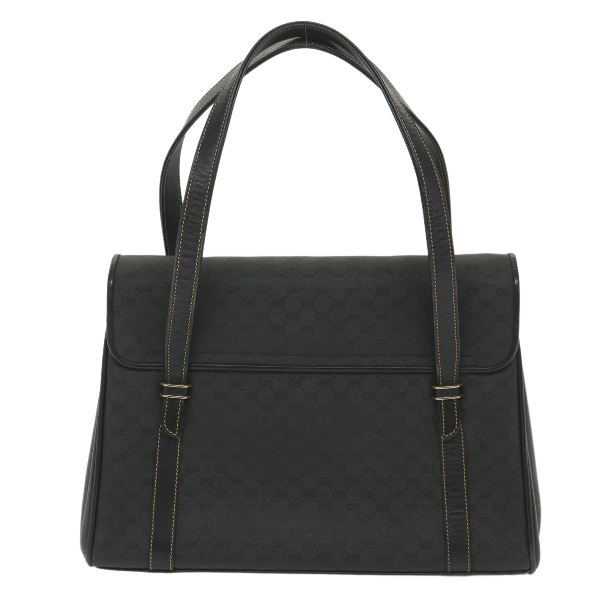 GUCCI Micro GG Supreme Hand Bag PVC Leather Black 000 46 4857 ep2214