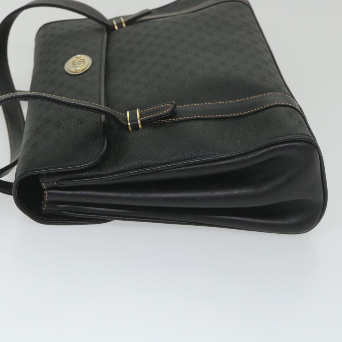 GUCCI Micro GG Supreme Hand Bag PVC Leather Black 000 46 4857 ep2214