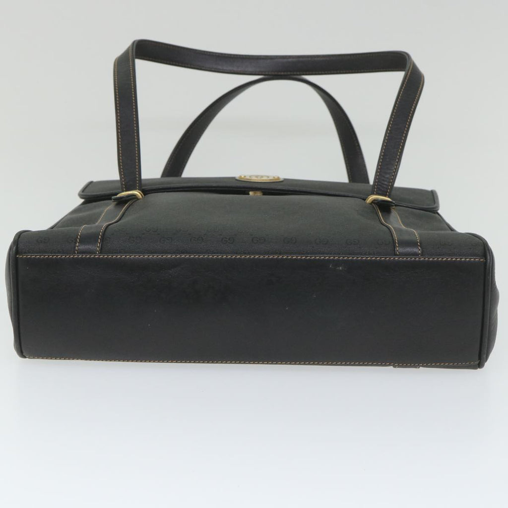 GUCCI Micro GG Supreme Hand Bag PVC Leather Black 000 46 4857 ep2214