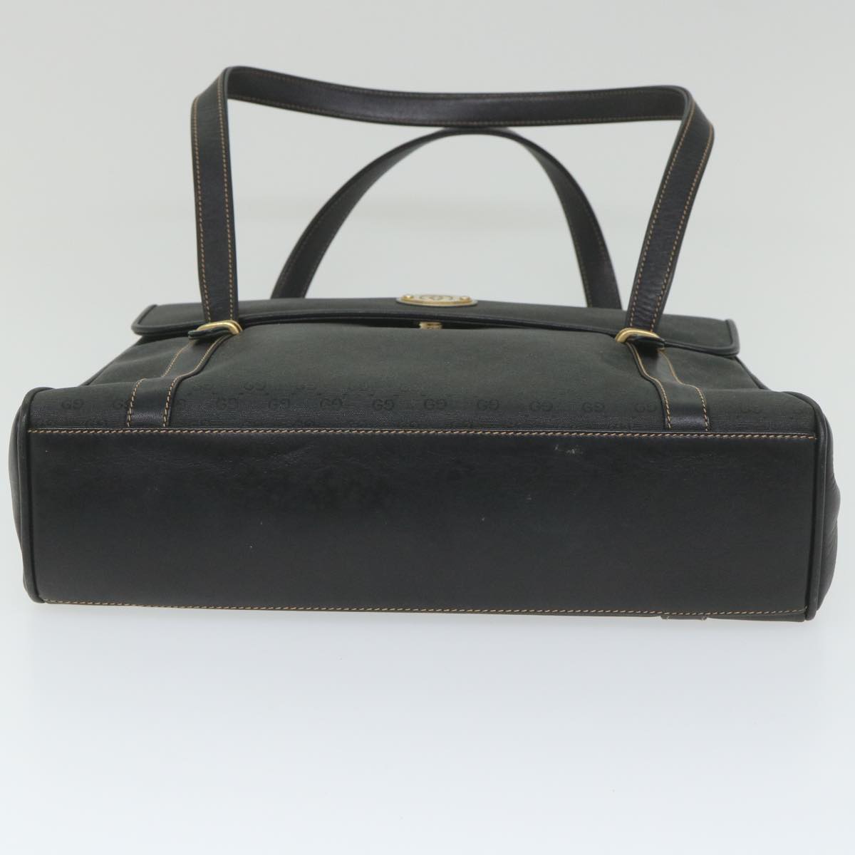GUCCI Micro GG Supreme Hand Bag PVC Leather Black 000 46 4857 ep2214