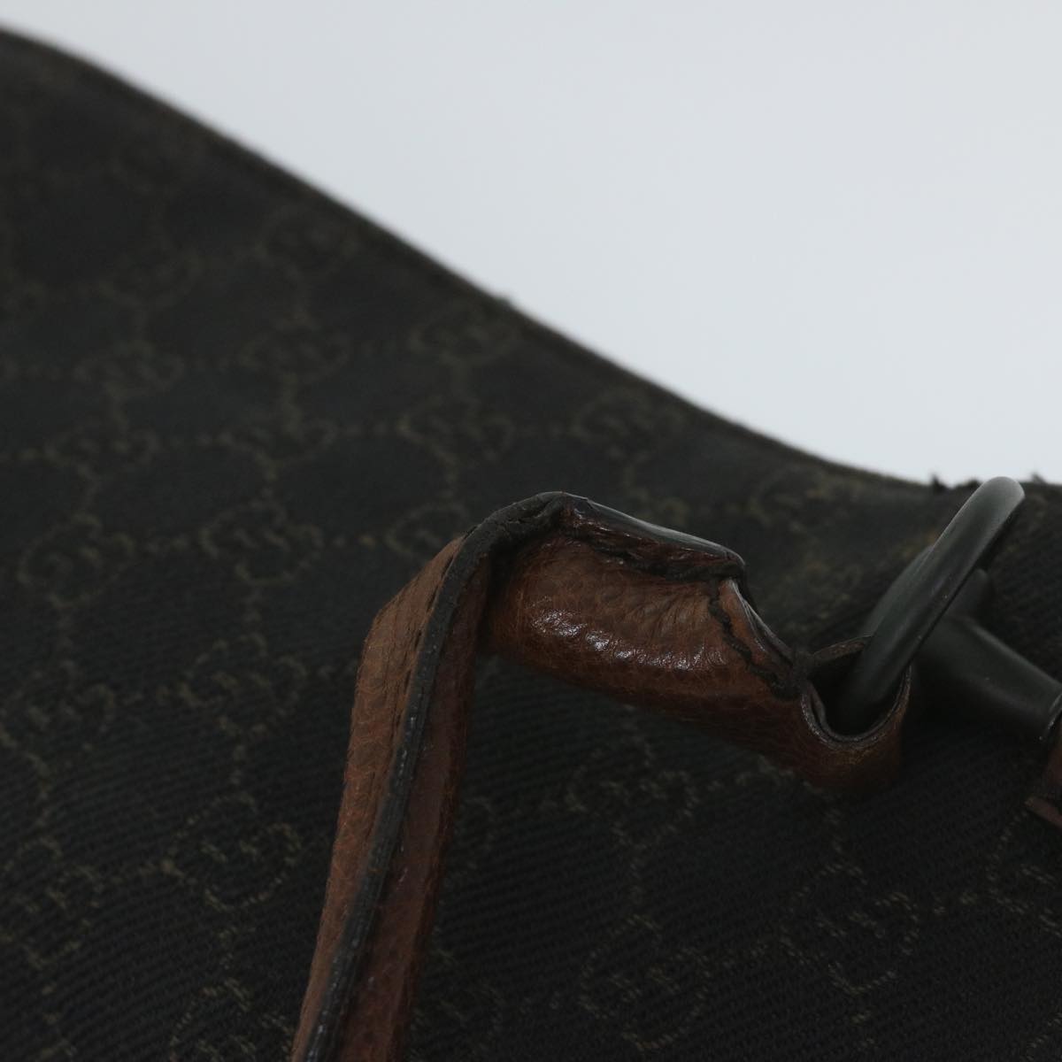 GUCCI GG Canvas Shoulder Bag Brown 101345 ep2216