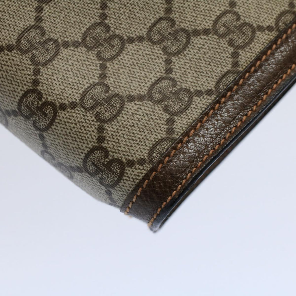 GUCCI GG Supreme Web Sherry Line Clutch Bag Beige Red 89 01 001 ep2223