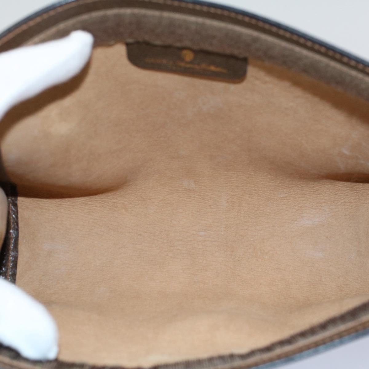 GUCCI GG Supreme Web Sherry Line Clutch Bag Beige Red 89 01 001 ep2223