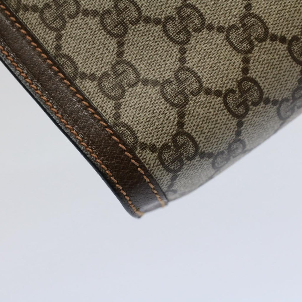 GUCCI GG Supreme Web Sherry Line Clutch Bag Beige Red 89 01 001 ep2223