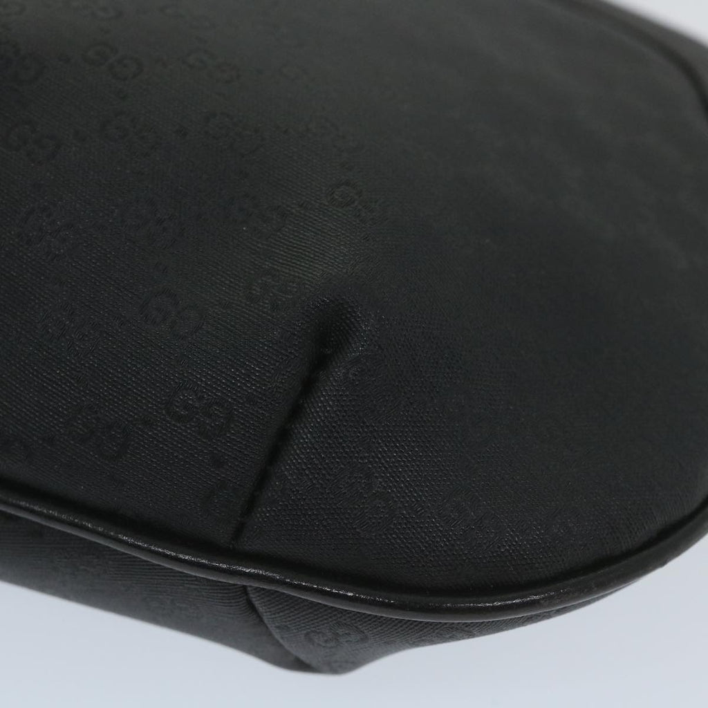 GUCCI Micro GG Supreme Shoulder Bag PVC Leather Black 007 49 0819 ep2229