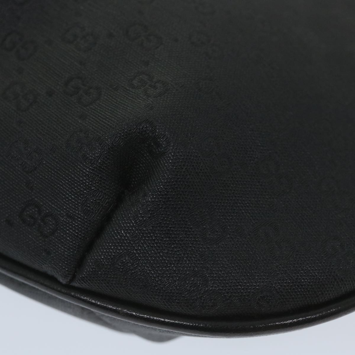 GUCCI Micro GG Supreme Shoulder Bag PVC Leather Black 007 49 0819 ep2229
