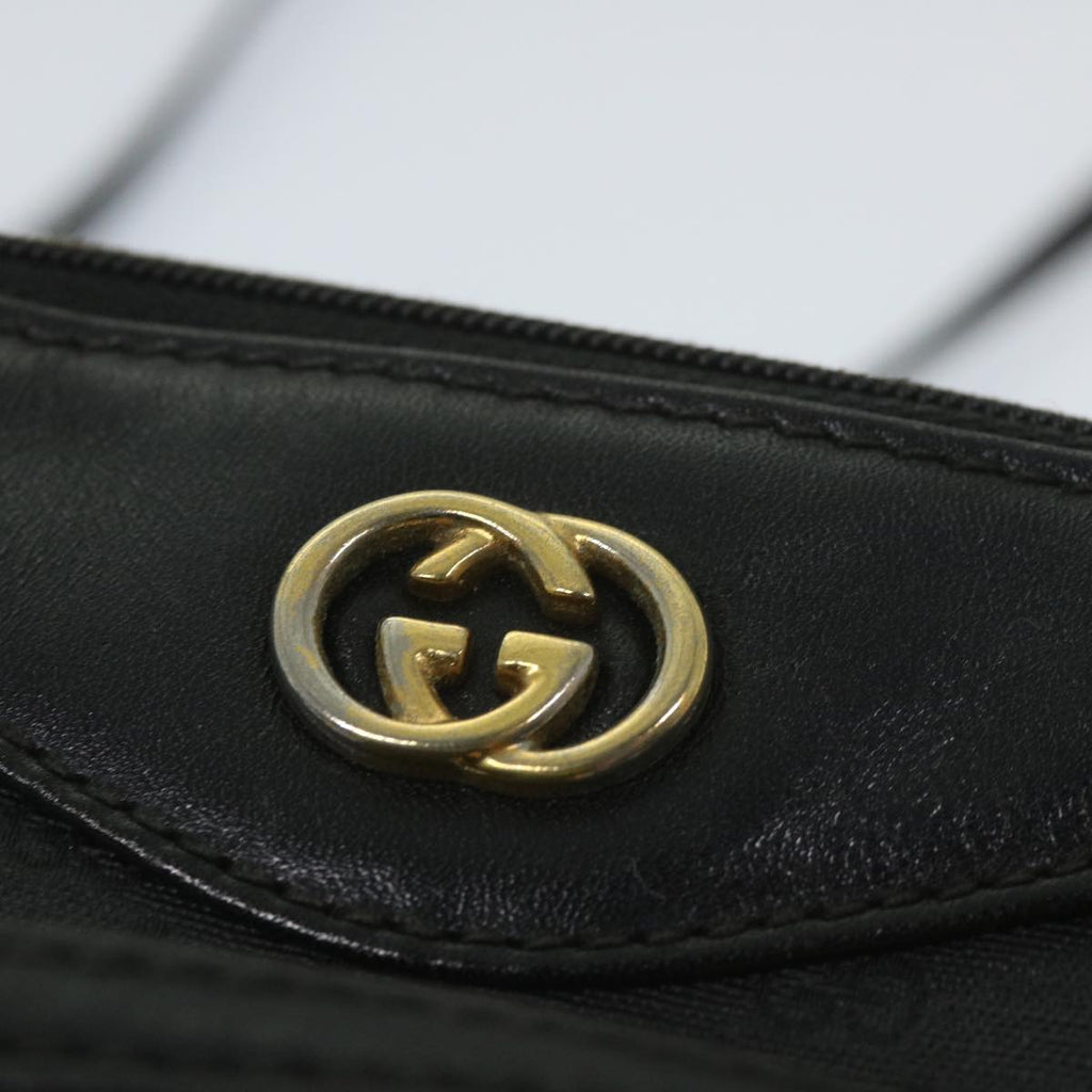 GUCCI Micro GG Supreme Shoulder Bag PVC Leather Black 007 49 0819 ep2229