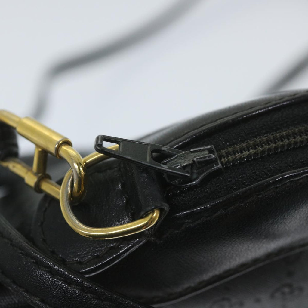 GUCCI Micro GG Supreme Shoulder Bag PVC Leather Black 007 49 0819 ep2229