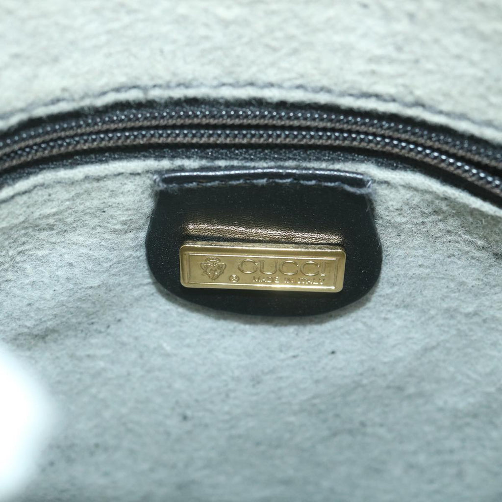GUCCI Micro GG Supreme Shoulder Bag PVC Leather Black 007 49 0819 ep2229