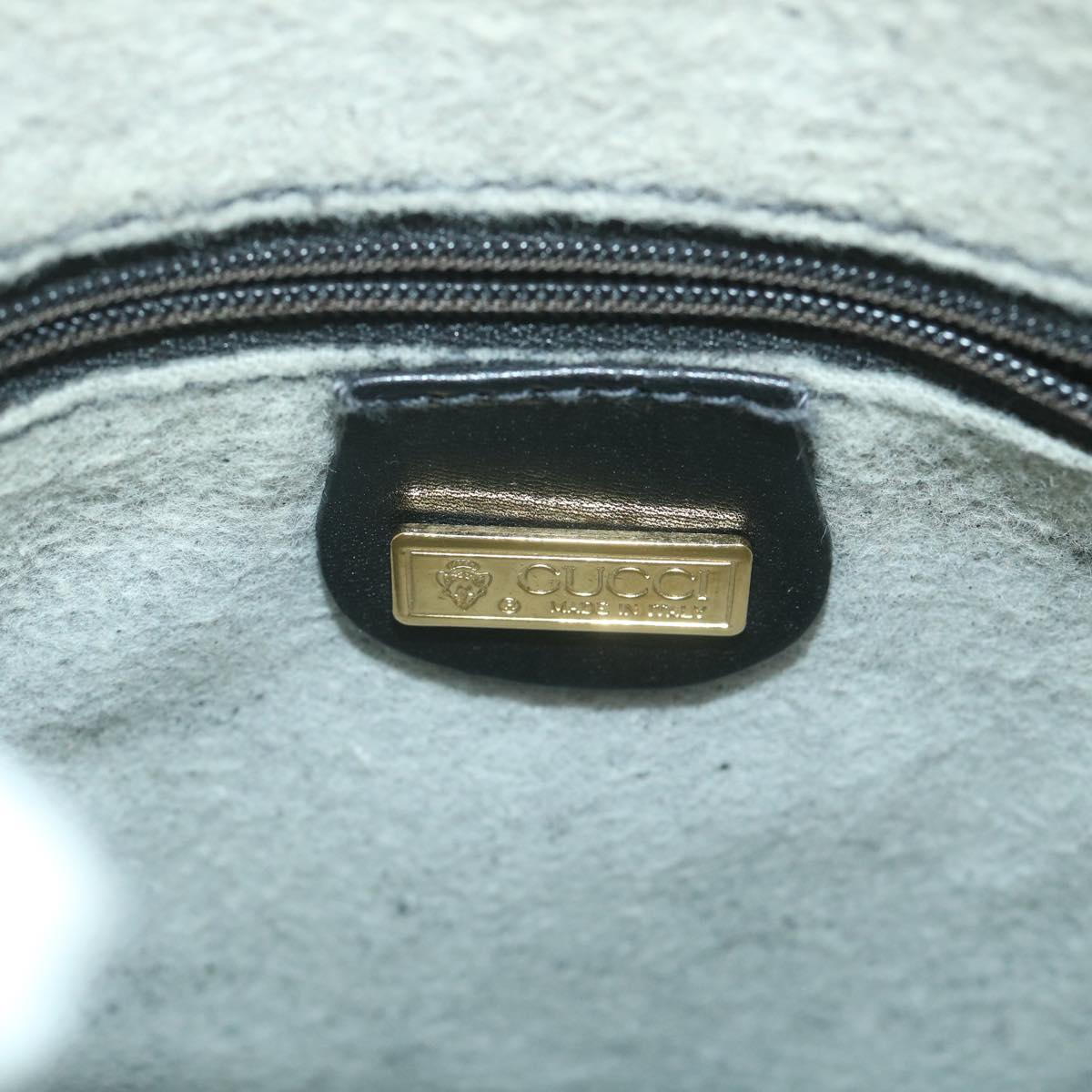 GUCCI Micro GG Supreme Shoulder Bag PVC Leather Black 007 49 0819 ep2229