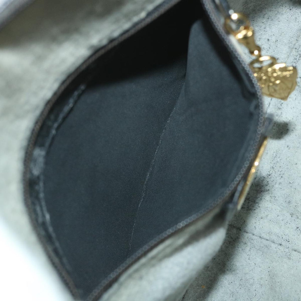 GUCCI Micro GG Supreme Shoulder Bag PVC Leather Black 007 49 0819 ep2229