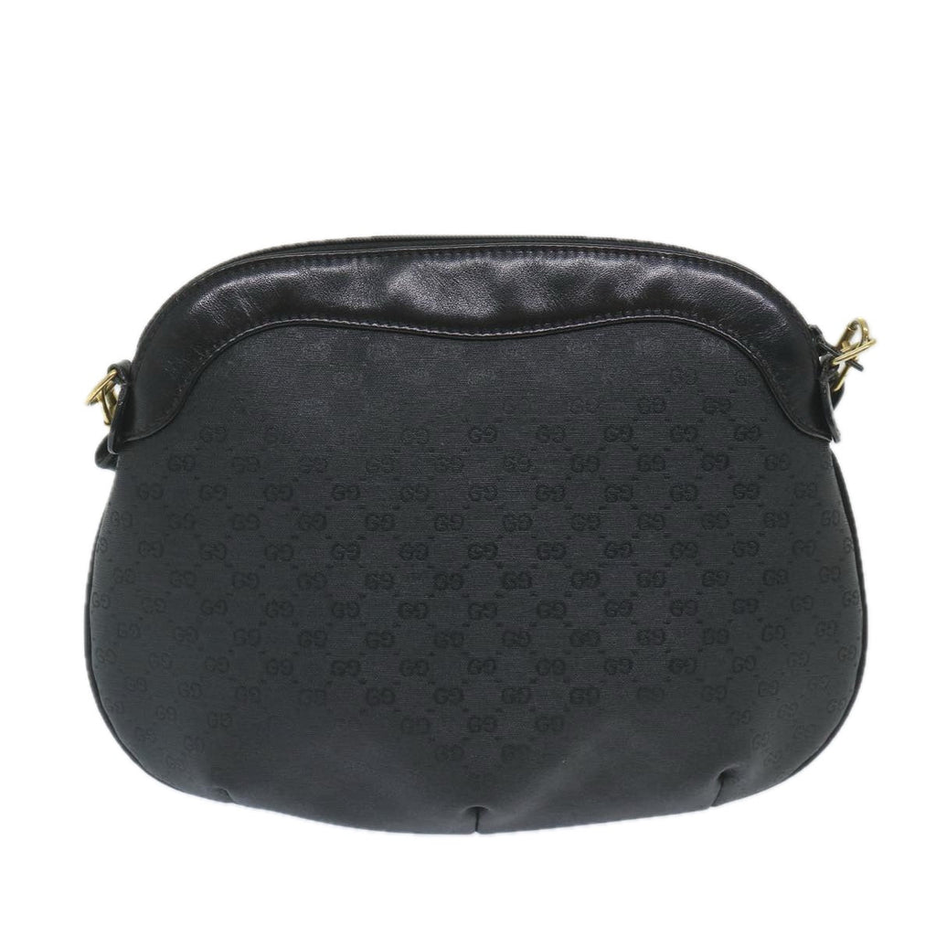GUCCI Micro GG Supreme Shoulder Bag PVC Leather Black 007 49 0819 ep2229