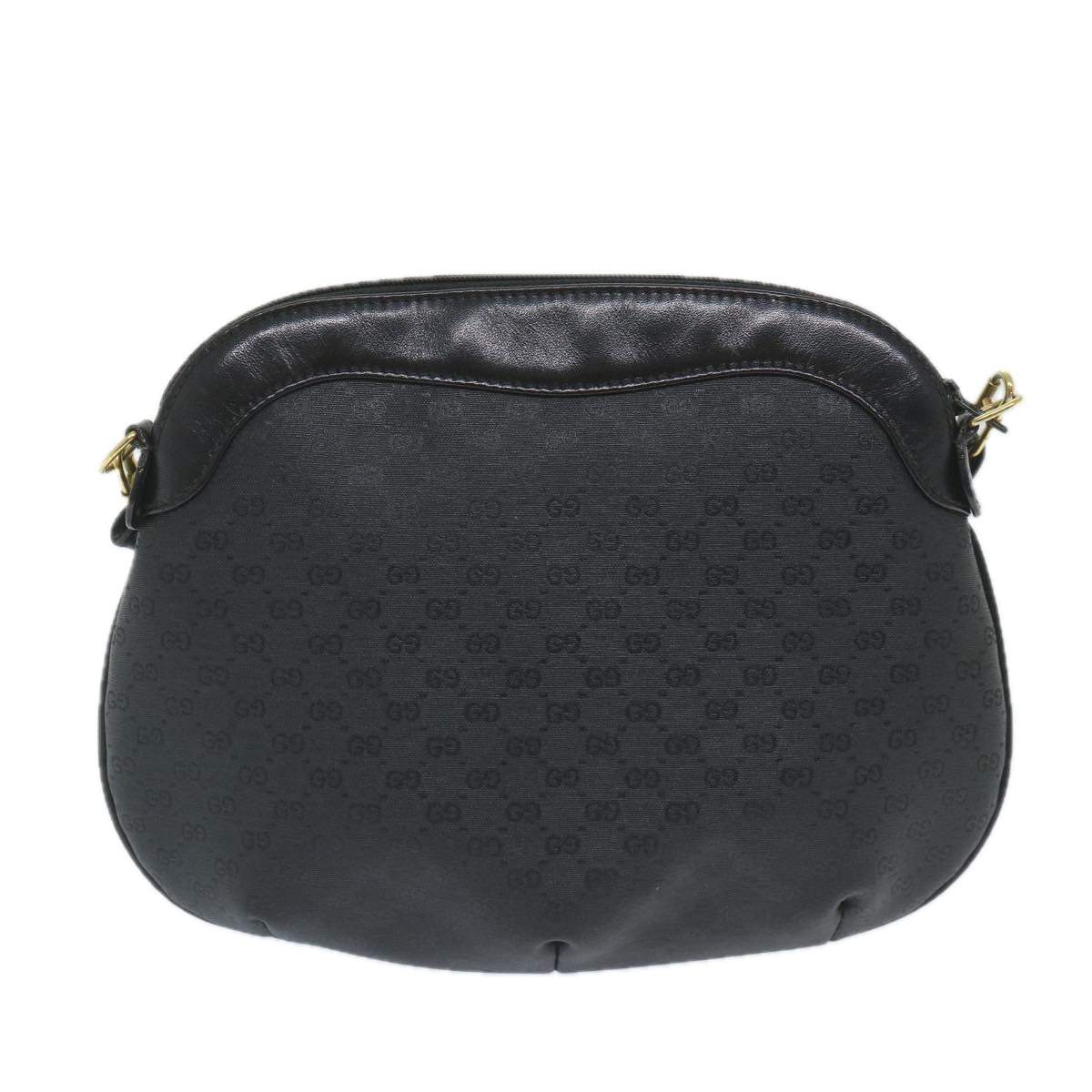 GUCCI Micro GG Supreme Shoulder Bag PVC Leather Black 007 49 0819 ep2229