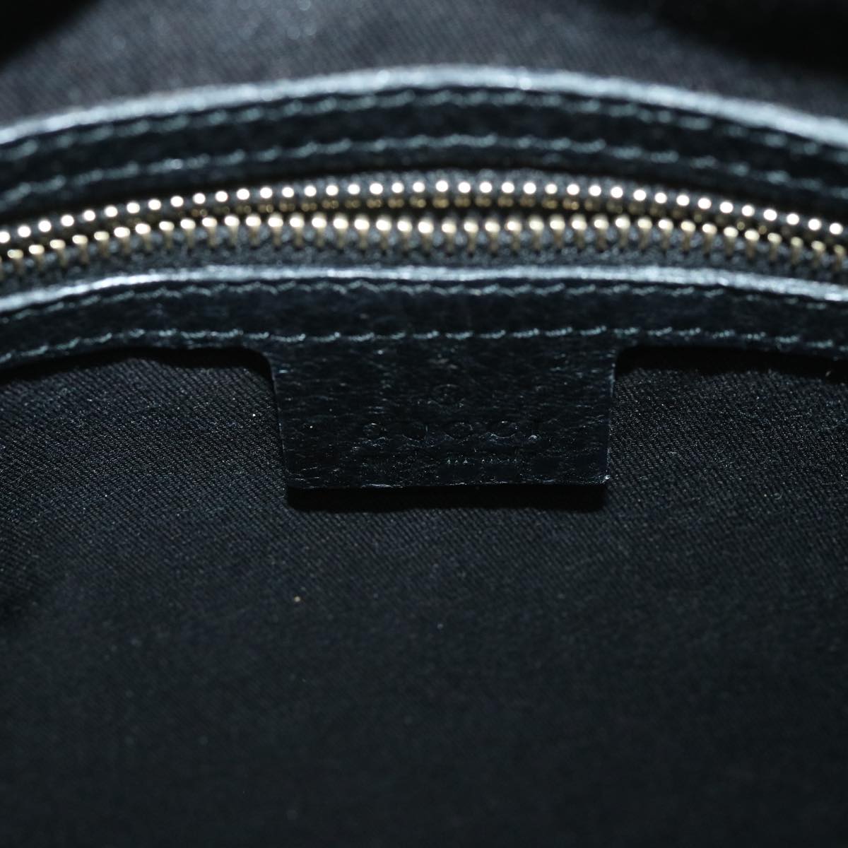 GUCCI Bamboo Shoulder Bag Leather Black 137379 ep2235