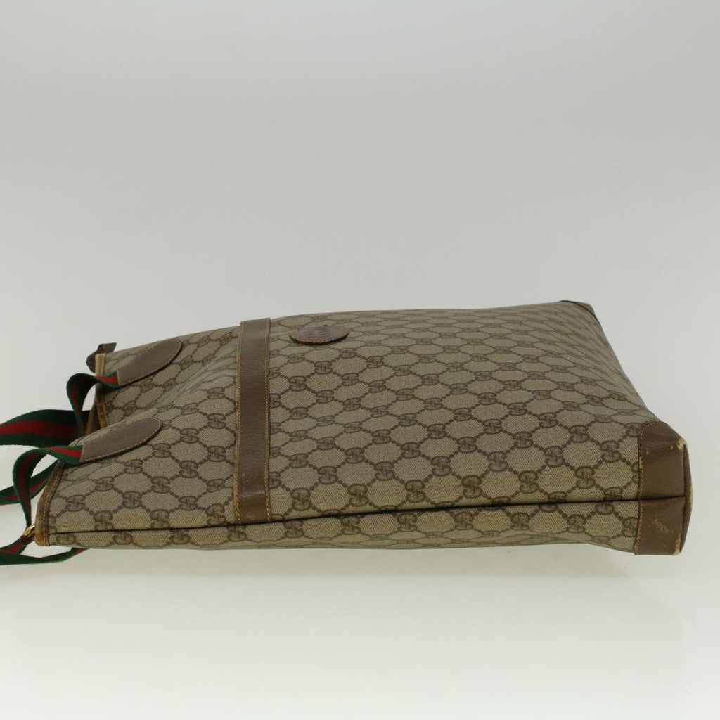 GUCCI GG Supreme Web Sherry Line Tote Bag Beige Red 002 983 0168 ep2238