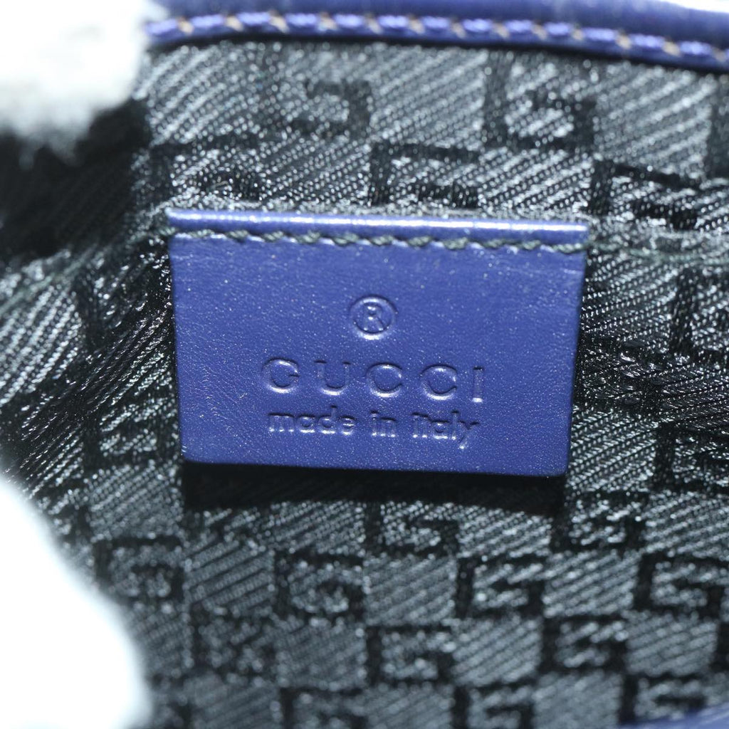 GUCCI Jackie Shoulder Bag Nylon Leather Blue 001 4264 002058 ep2247