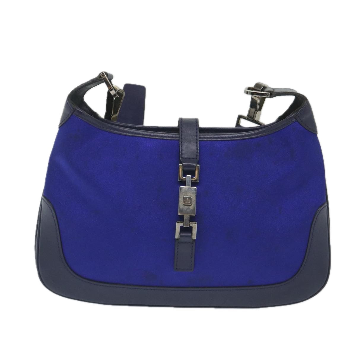 GUCCI Jackie Shoulder Bag Nylon Leather Blue 001 4264 002058 ep2247