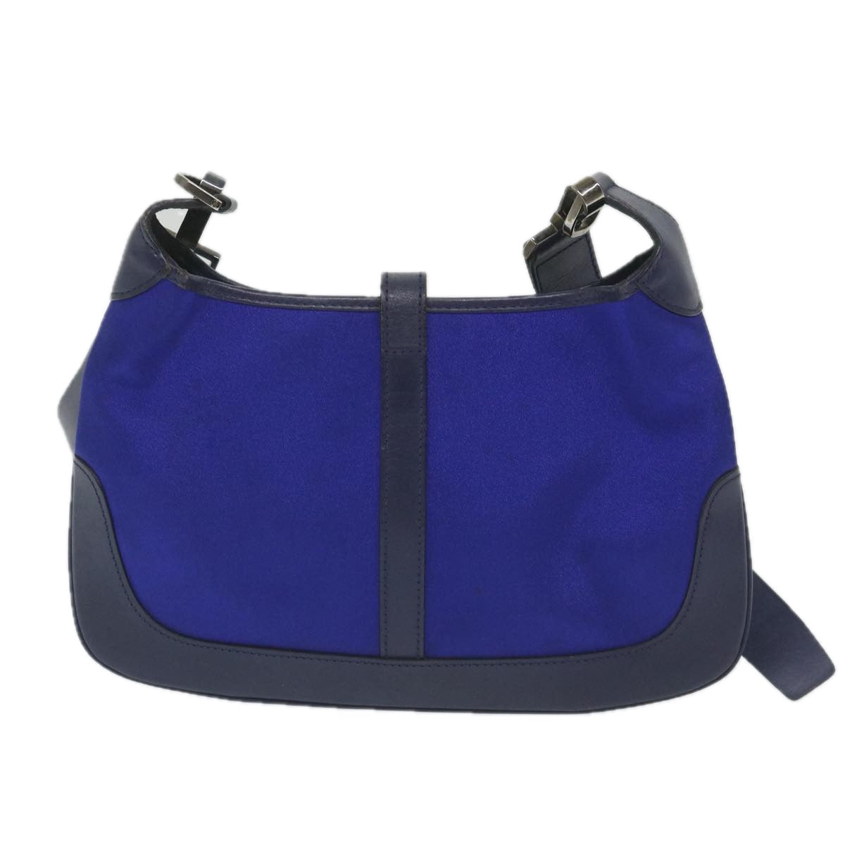 GUCCI Jackie Shoulder Bag Nylon Leather Blue 001 4264 002058 ep2247