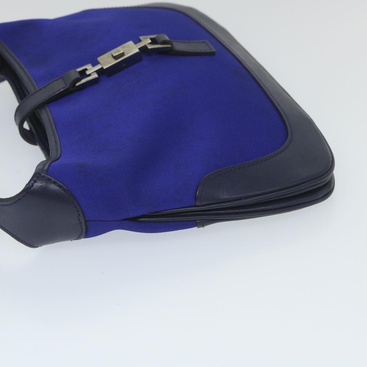 GUCCI Jackie Shoulder Bag Nylon Leather Blue 001 4264 002058 ep2247