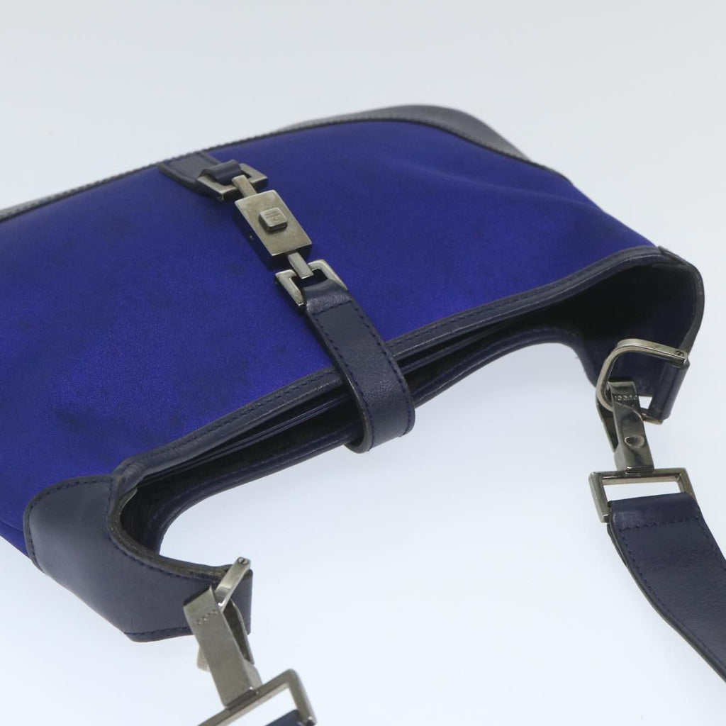 GUCCI Jackie Shoulder Bag Nylon Leather Blue 001 4264 002058 ep2247