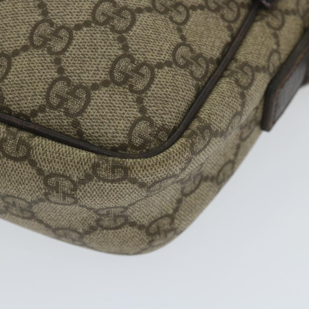 GUCCI GG Supreme Shoulder Bag PVC Leather Beige 114291 ep2248