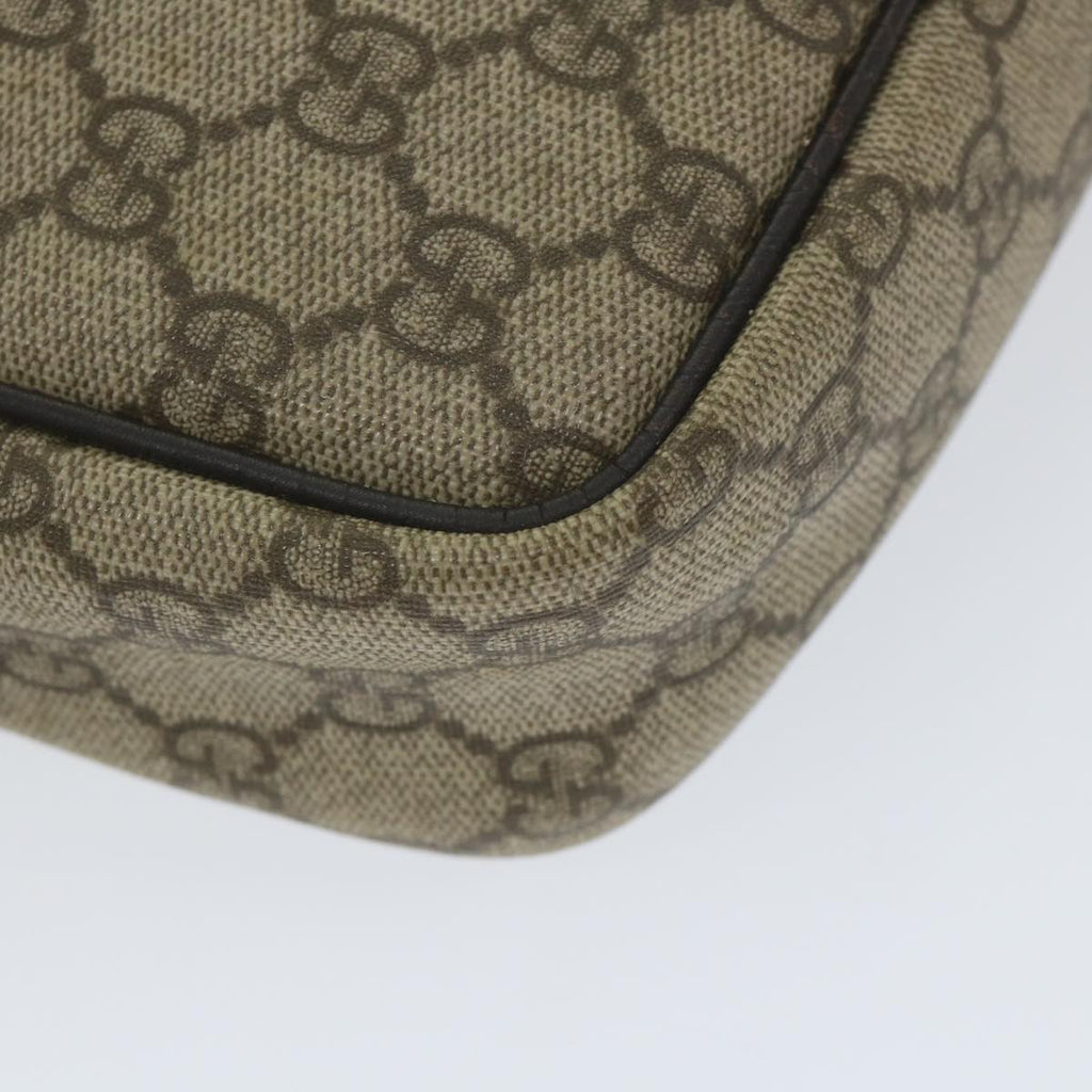 GUCCI GG Supreme Shoulder Bag PVC Leather Beige 114291 ep2248