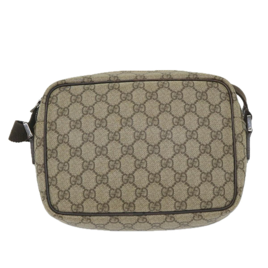 GUCCI GG Supreme Shoulder Bag PVC Leather Beige 114291 ep2248