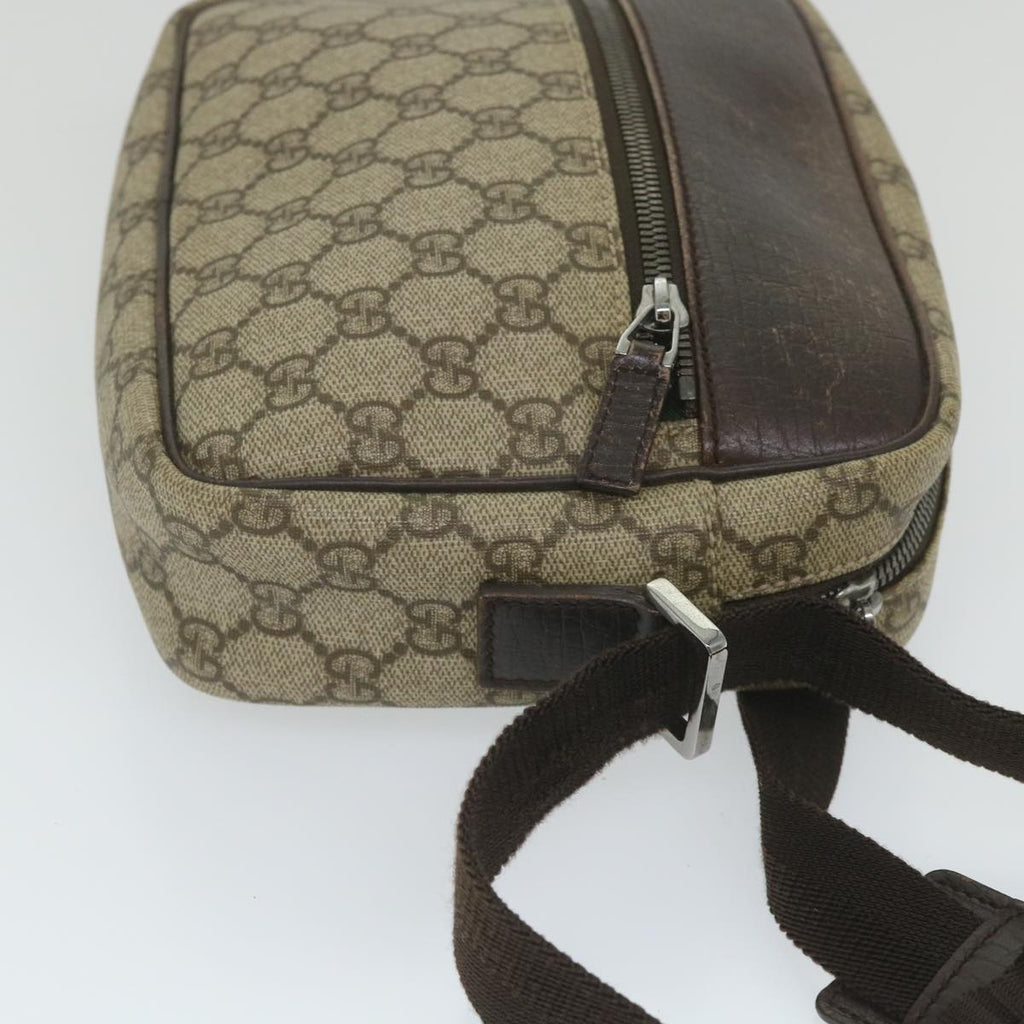 GUCCI GG Supreme Shoulder Bag PVC Leather Beige 114291 ep2248
