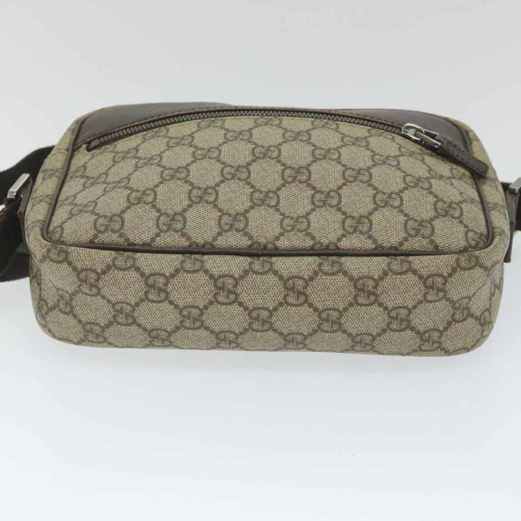 GUCCI GG Supreme Shoulder Bag PVC Leather Beige 114291 ep2248