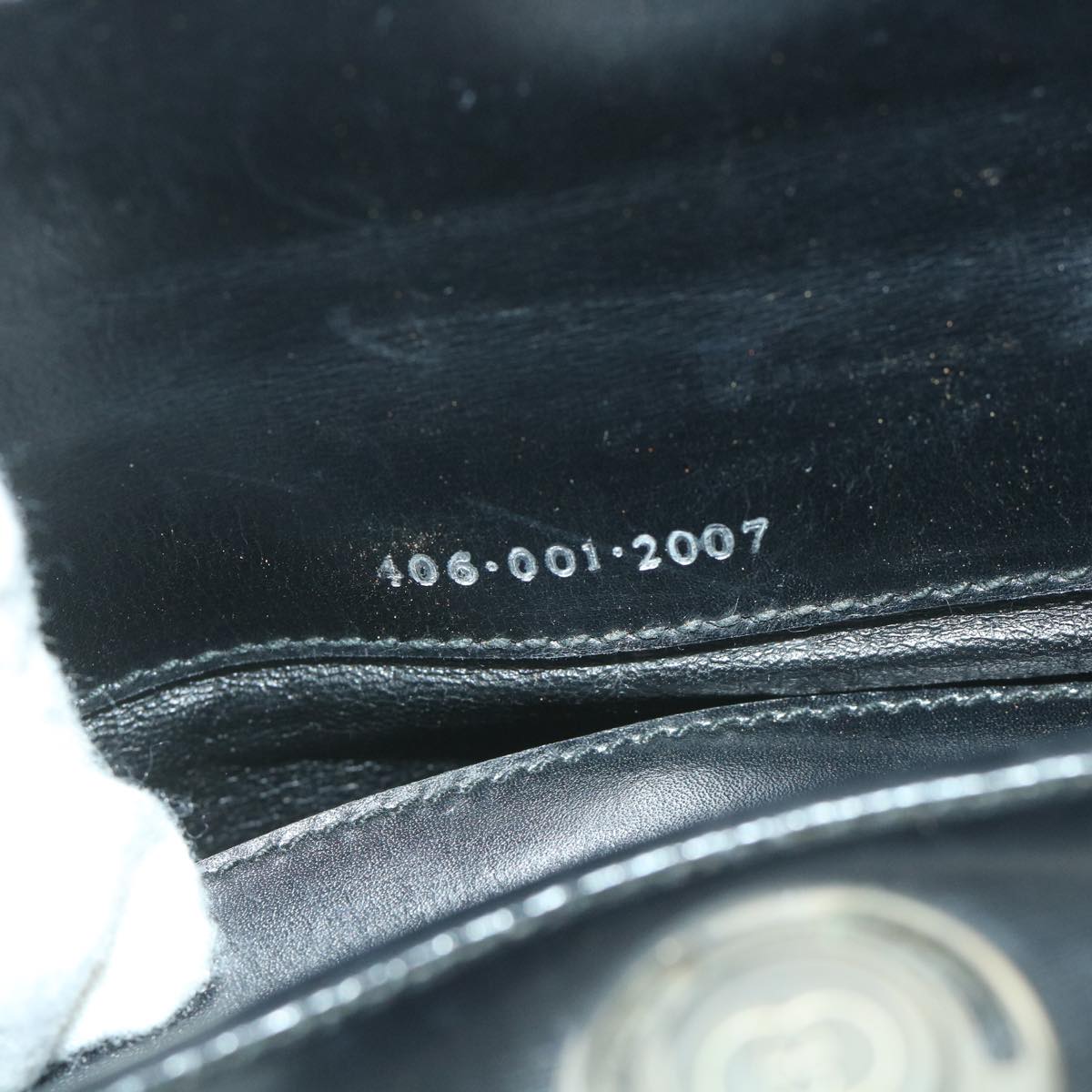 GUCCI Shoulder Bag Leather Black 406 001 2007 ep2256